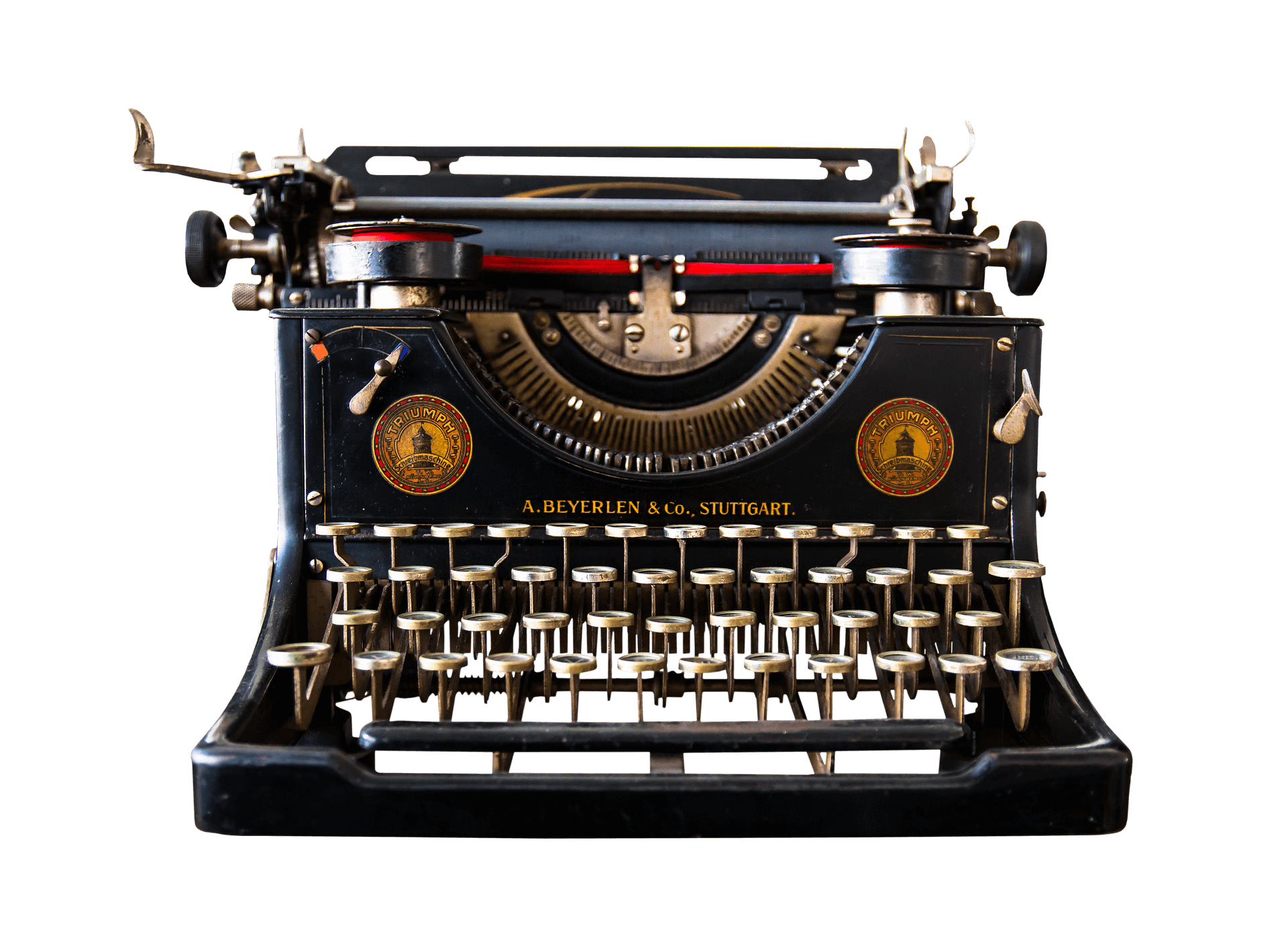 Main page typewriter